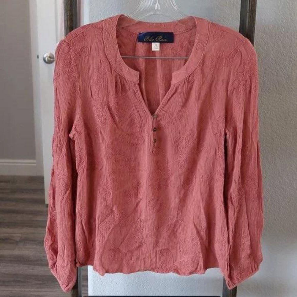 Blue Rain Blouse Womens Bundle Lot Long Sleeve Lightweight Flowy Top S/M - Picture 17 of 17